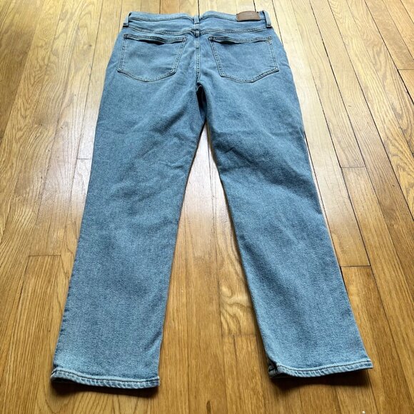 Madewell Size 30 Light Wash Blue High Rise Knee Rip The Perfect Vintage Jeans - Picture 14 of 14